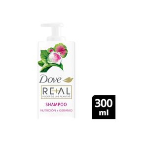 Shampoo Dove real poder  de las plantas nutrición + geranio 300ml